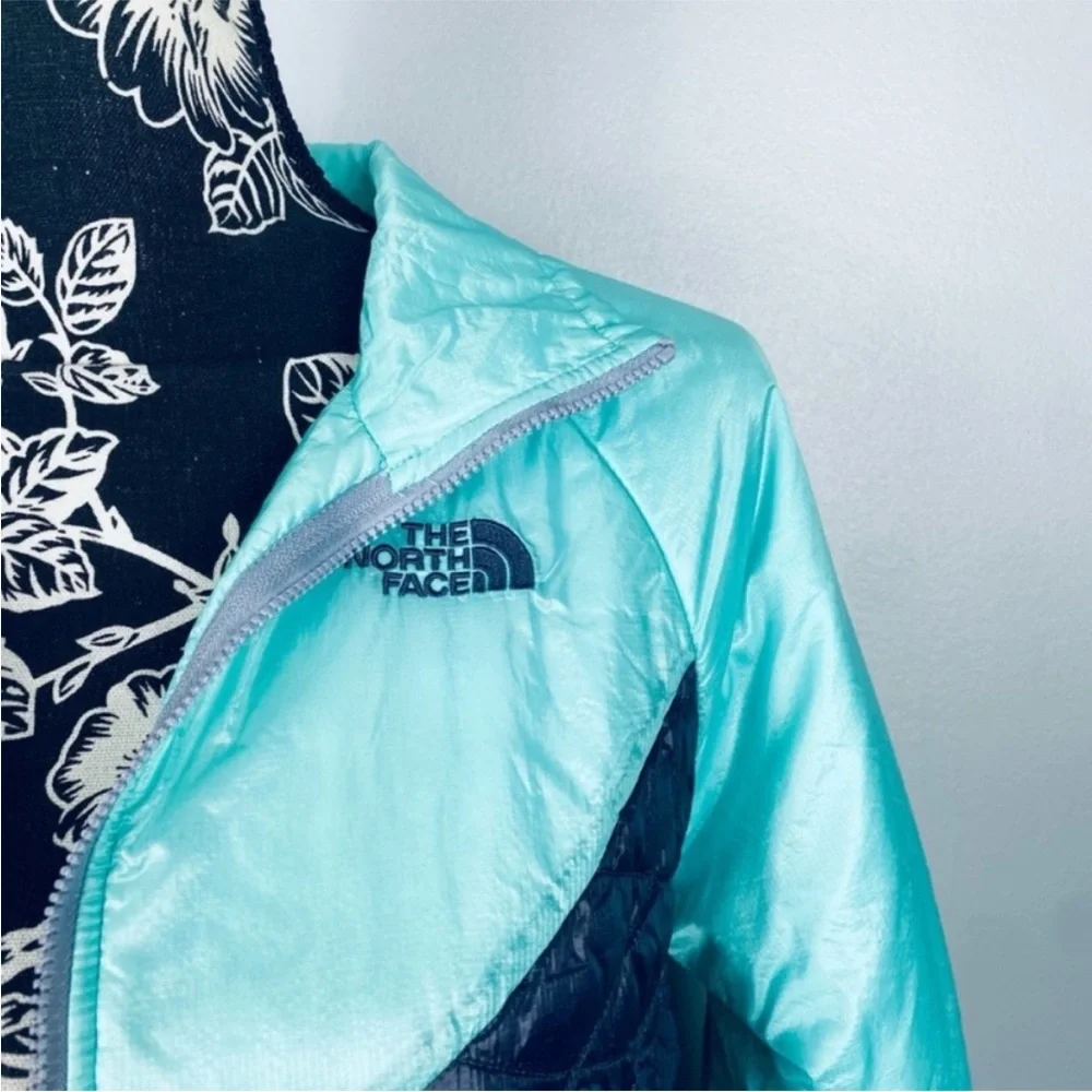 The North Face teal/navy blue primaloft waterproof jacket size small - Picture 3 of 12
